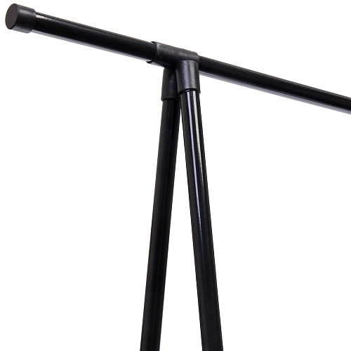 Вешалка гардеробная напольная на колесах с полкой ПЕРФЕКТХАУС, цвет черный, нагрузка 15кг и 5кг на полку, 5542160см_8