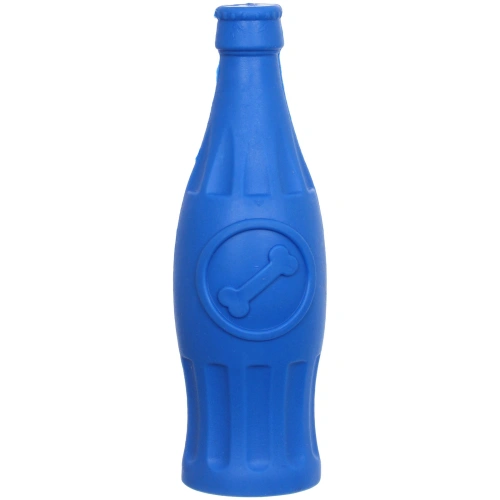 Игрушка TPR для средних и крупных пород собак "Бутылочка", цвет синий, 17*4,7см