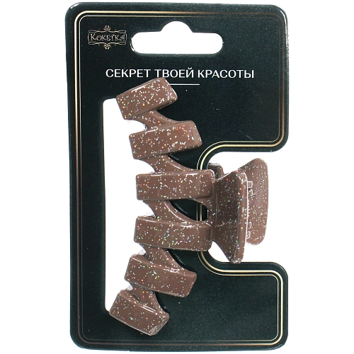 Заколка - краб для волос AKS - MANTANA, микс 6 цветов, зиг - заг, 72,3см _5