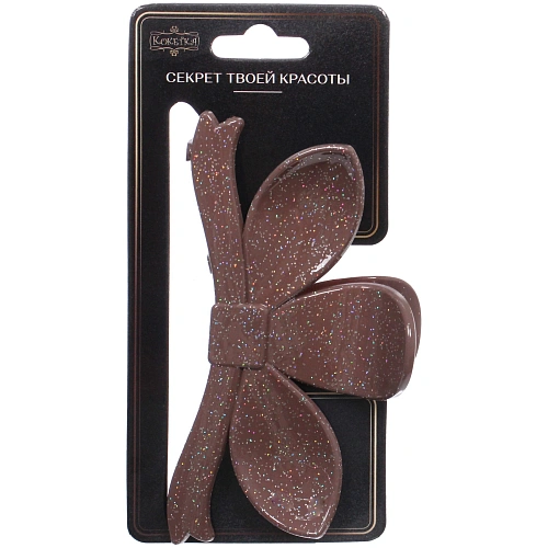 Заколка - краб для волос AKS - MANTANA, микс 6 цветов, лепестки, 115см _5