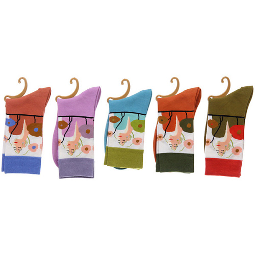 Носки женские ARTE - Грация с рисунком, микс_8