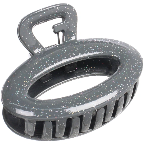 Заколка - краб для волос AKS - MANTANA, микс 6 цветов, овал, 74см _3