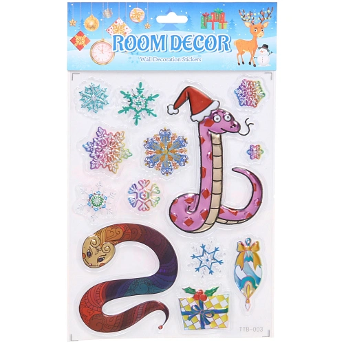 Набор наклеек Змейки 1525 см, микс_7