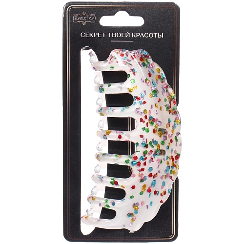 Заколка - краб для волос AKS - VIENTO, микс 6 цветов, волна, 104,5см _4