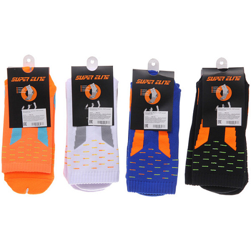 Носки мужские SportLine - Proffi высокий поголёнок, микс_3