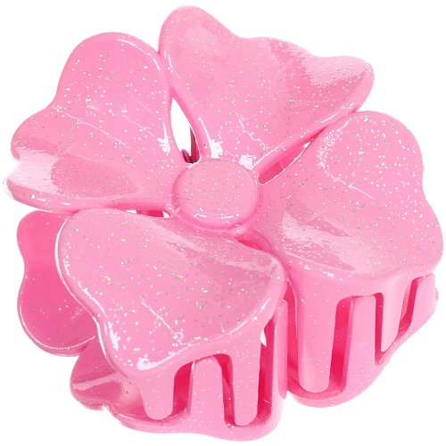 Заколка - краб для волос AKS - SALVATORE, микс 6 цветов, нежный цветок, 6,56,5см _7