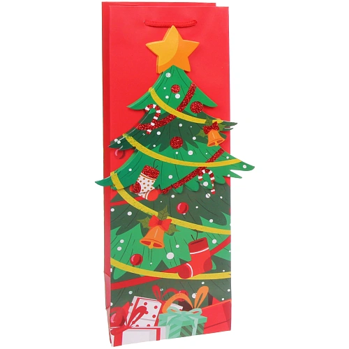 Пакет под бутылку Зимний мультик 12359 см_3