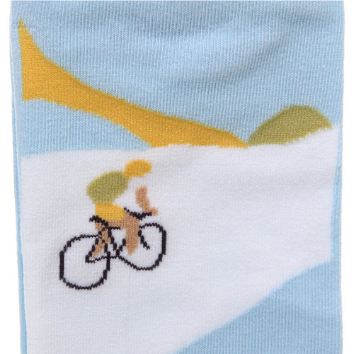 Носки женские ARTE - Велосипедист укороченные, с рисунком, микс_5