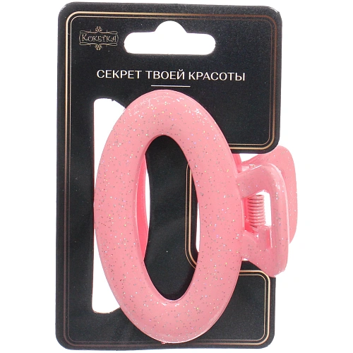 Заколка - краб для волос AKS - MANTANA, микс 6 цветов, овал, 74см _6