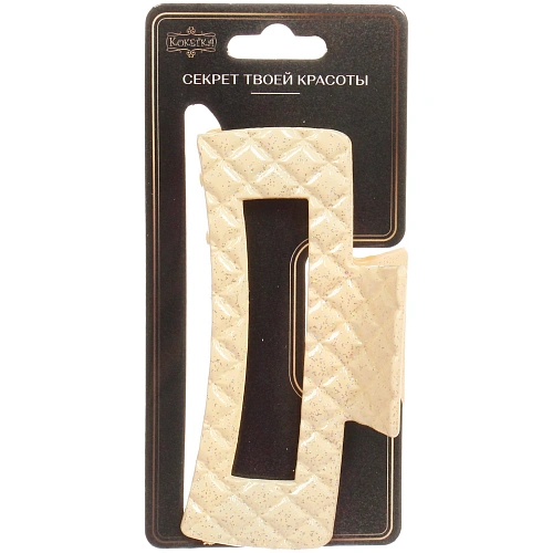 Заколка - краб для волос AKS - MANTANA, микс 6 цветов, прямоугольник,10,53,5см _4