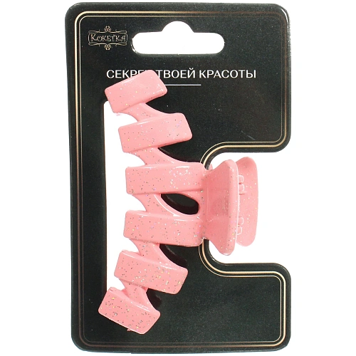 Заколка - краб для волос AKS - MANTANA, микс 6 цветов, зиг - заг, 72,3см _6