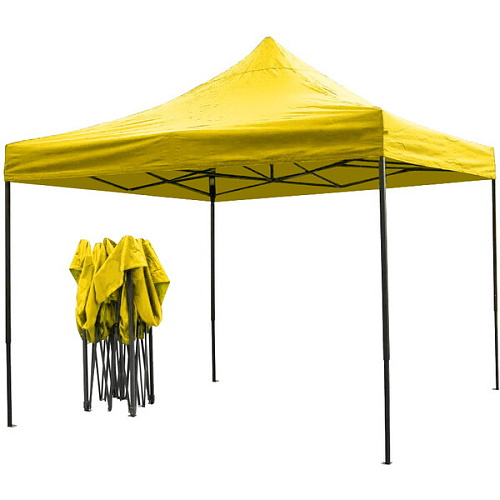 Тент-шатер "Отдых" раздвижной 2*2*2,5м желтый