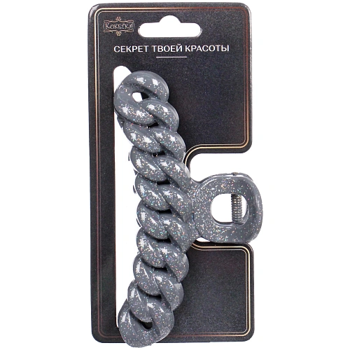 Заколка - краб для волос AKS - MANTANA, микс 6 цветов, косичка, 102см _13