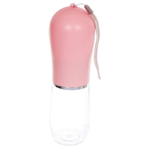 Поилка портативная прогулочная с кнопкой ЛЮБИМЫЙ БРО, цвет розовый, 380мл (коробка)_5