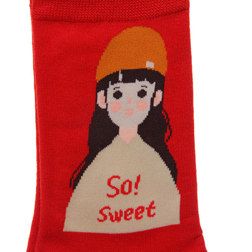 Носки женские ARTE - Девушка с рисунком, микс_4