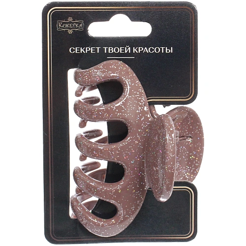 Заколка - краб для волос AKS - MANTANA, микс 6 цветов, классика, 73см _5