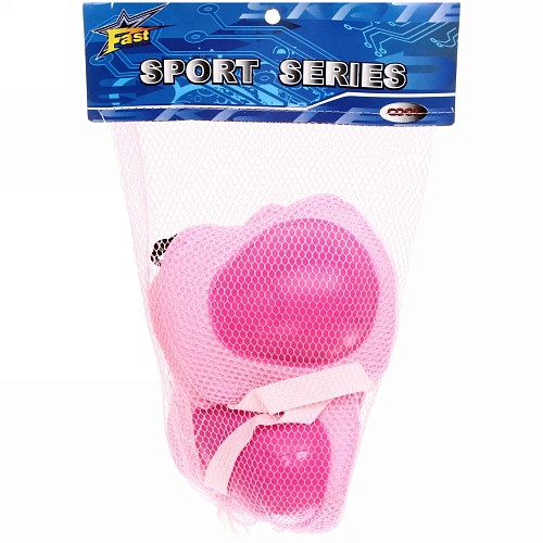 Защита комплект универсальный KL-221 (колени,локоть,кисть,4-7 лет) цврозовый_8