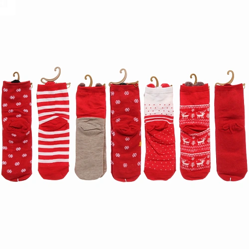 Носки женские Новогодняя сказка , микс 4 цвета, р-р 36-39_11