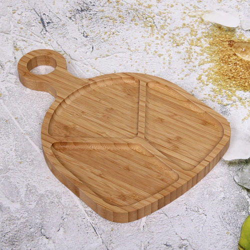 Менажница бамбуковая SHEF 3322см 3секции_3