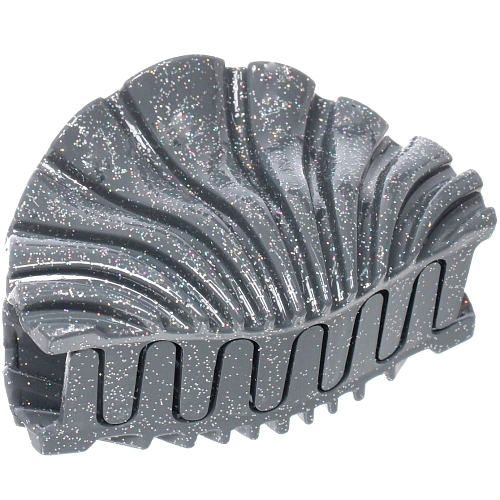 Заколка - краб для волос AKS - MANTANA, микс 6 цветов, ракушка, 85см _3