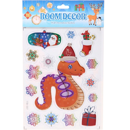 Набор наклеек Змейки 1525 см, микс_3