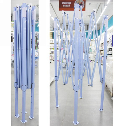 Тент-шатер Дворец раздвижной 332,5м, 3 стенки+антимоскитная сетка, зеленый_11