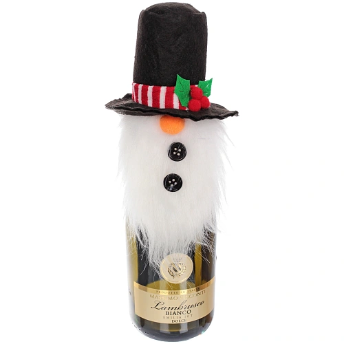 Украшение на бутылку "Тайная шляпа" 10*34 см