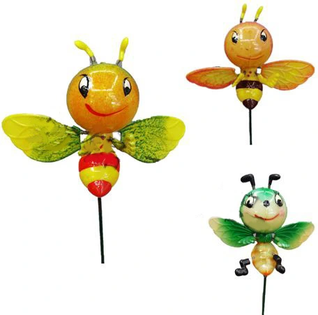 Фигура на спице Весёлая пчёлка 60 см (фигура 1014 см) для отпугивания птиц,  микс_3