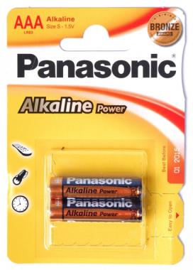 Батарейка алкалиновая Panasonic Alkaline Power LR03/286, тип ААА (цена за 2 шт) BL2