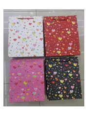 Пакет подарочный "Сердечки" 26*32*10 см