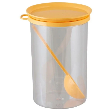 Банка для продуктов пластиковая 0,75л с ложкой_6