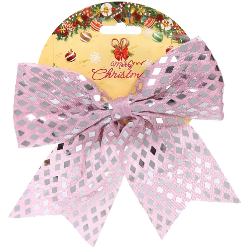 Бант на ёлку Сказочные переливы 1719 см, Розовое золото_2