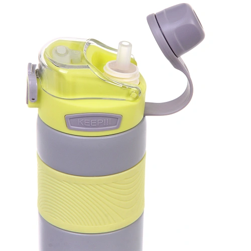 Термос 600мл Фитнесс, цвет серый _6