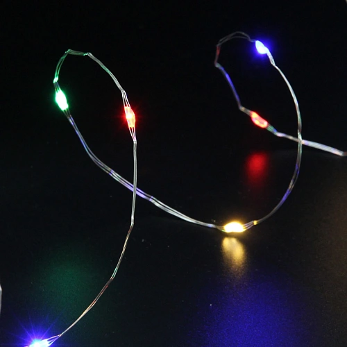 Гирлянда для дома НИТЬ Роса 40 м 400 ламп LED, 8 реж,IP-20, Мультицвет_12