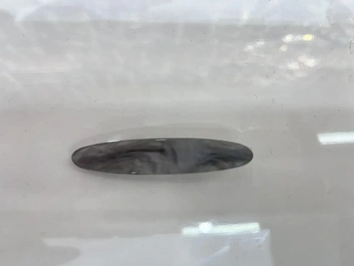 Зажим для волос "ЛАВИТА", удлиненный овал, цвет графит, 6.5*1.3см (белый блистер)