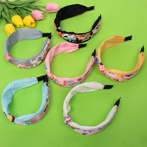 Ободок для волос Beauty Gallery - Pamela, ширина 5см, микс 6 цветов _9
