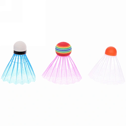 Бадминтон в наборе K-707 6 предметов 2 металлические ракетки 43 см,3 волана, чехол (синий)_6