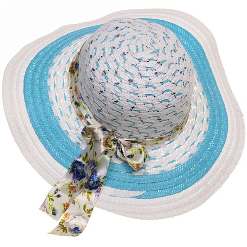 Шляпа женская с широкими полями TiraMiSu- Николь, микс 4 цвета, р58, ширина полей 10 см_17