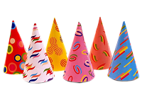 Колпаки, языки, дудки из картона