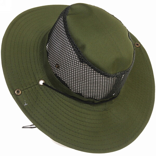 Шляпа мужская с клепками и сеткой Cowboy, микс 6 цветов, 58р, ширина полей 7,5см_10