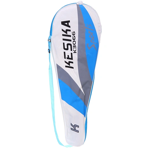 Бадминтон в наборе K-3066, 3 предмета 2 металлические ракетки 65 см, чехол (цвет синий)_5