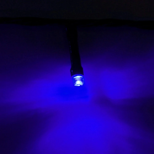 Гирлянда для улицы Мерцание 20м 240 ламп LED чёрный провод,1 реж,IP-54, Синий (возможность соединения)_16