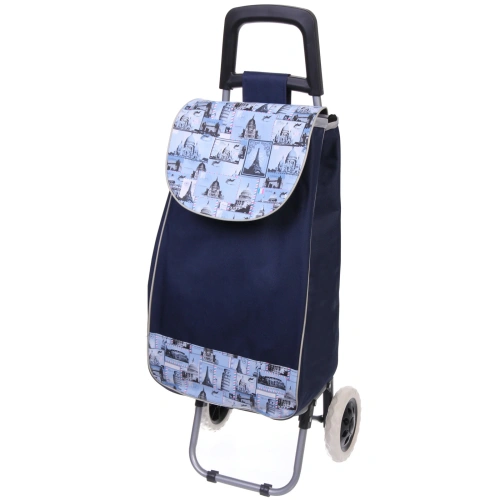 Тележка хозяйственная с сумкой (93*33*26см, колеса 16см,грузоподъемность до 30 кг.) города SYD-169