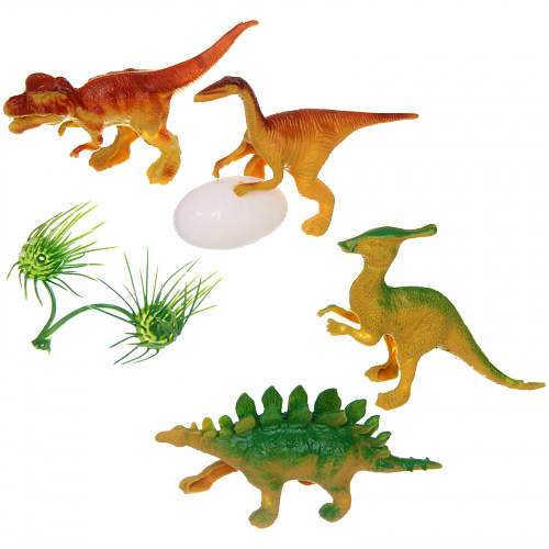 Набор динозавров "DinoWorld", 6 предметов, 14,5*9 см