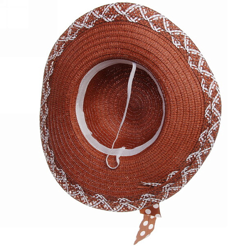 Шляпа женская с широкими полями TiraMiSu- Афина, микс  цветов, р58, ширина полей 10 см_32