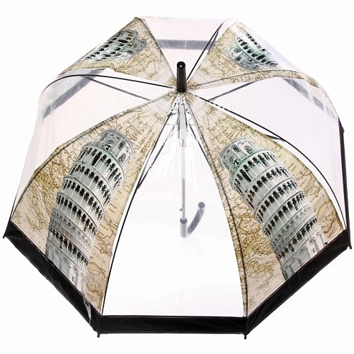 Зонт-трость женский купол Сити, 8 спиц, микс 4 цвета, d-80см, длина в слож виде 82см   _25