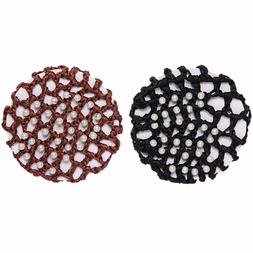 Сетка на пучок Ballet style - Жемчужинки, микс 6 цветов, d-10см_7