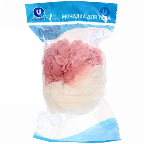 Мочалка для тела полипропиленовая Ultramarine - Шарм, микс три цвета, 60грамм_9