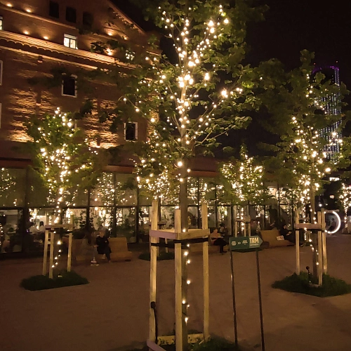 Гирлянда для улицы 11м 100 ламп LED чёрный провод, 8 реж, IP-65, Теплый белый (возможность соединения)_13