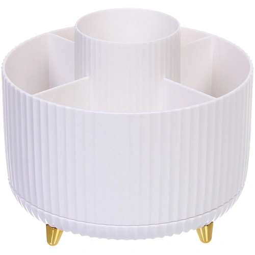 Органайзер для хранения "ПИАНОНО", цвет белый, поворот 360, 14*15см (коробка)